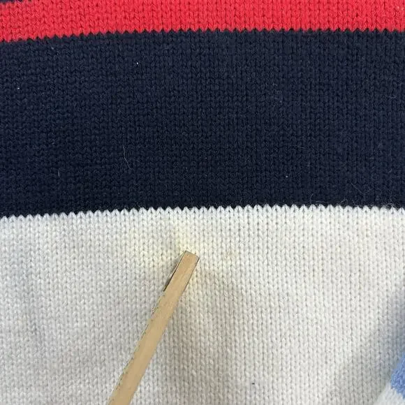 Vtg Southpole Sweater Mens XL Mock Turtleneck Striped Multicolor 90s Y2k Hip Hop - Picture 2 of 11